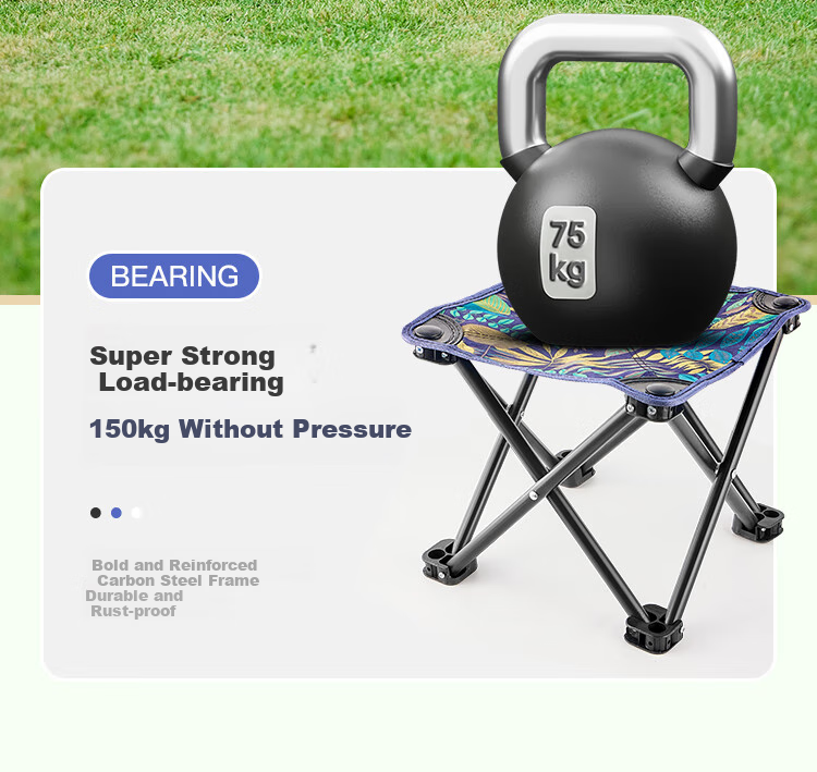 OFEIS Folding Stool Portable Outdoor Fishing Chair High-Speed Rail Train Folding Chair Travel Camping Queuing Essential 5