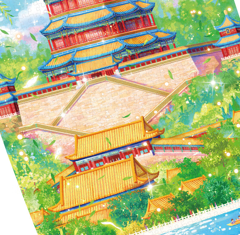 AIPUZZLE Adult Puzzle, 1000 Pieces, Summer Palace Stress Relief, High Difficulty Pearl Puzzle, Home Decoration, Birthday Gift 7