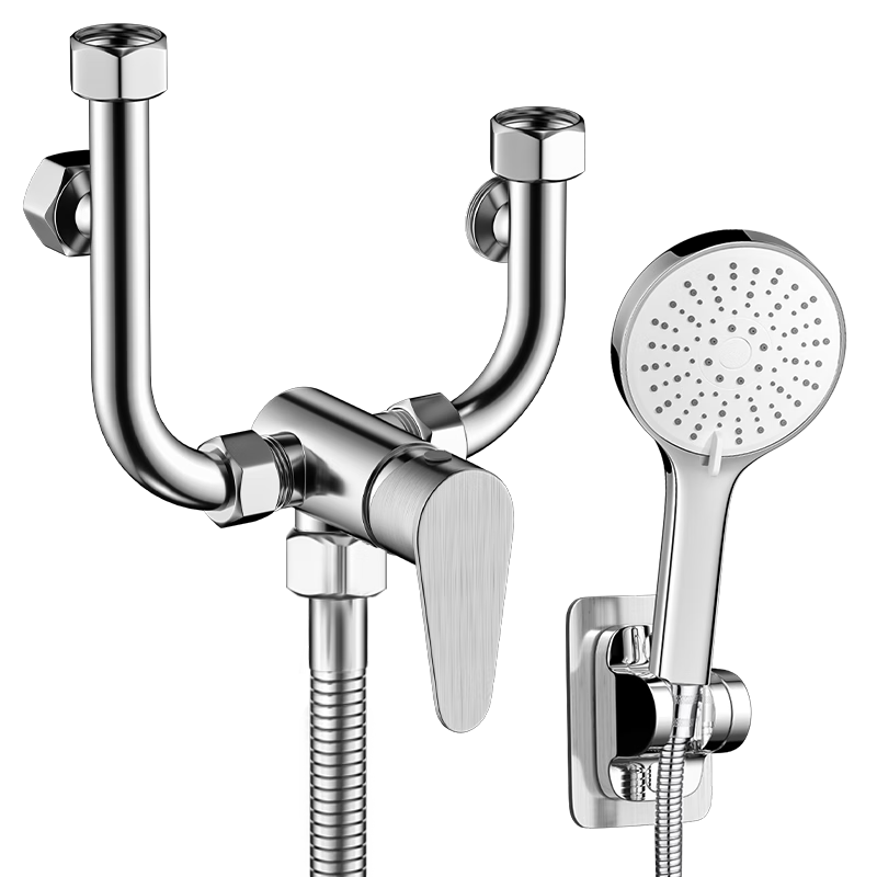 Muvi Electric Water Heater Mixing Valve Accessories, Shower U-Shaped Mixing Valve, Complete Set of Surface-Mounted Hot And Cold Water Faucet Switches
