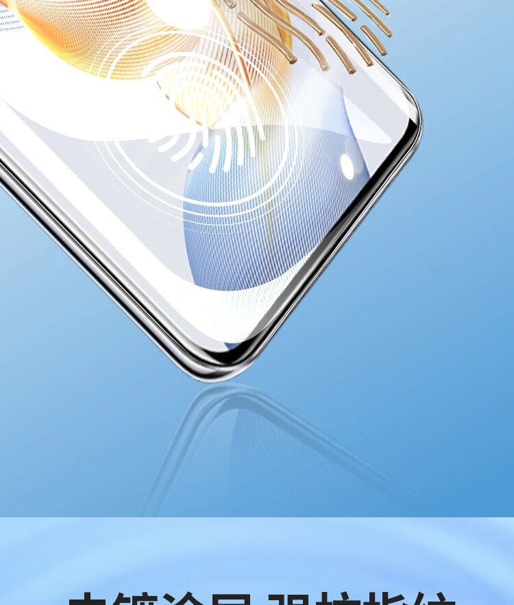 ESCASE [2-Pack Premium] Honor 90 Tempered Glass Screen Protector Honor 90 Curved Full Coverage HD Anti-Scratch Anti-Fingerprint Film 3