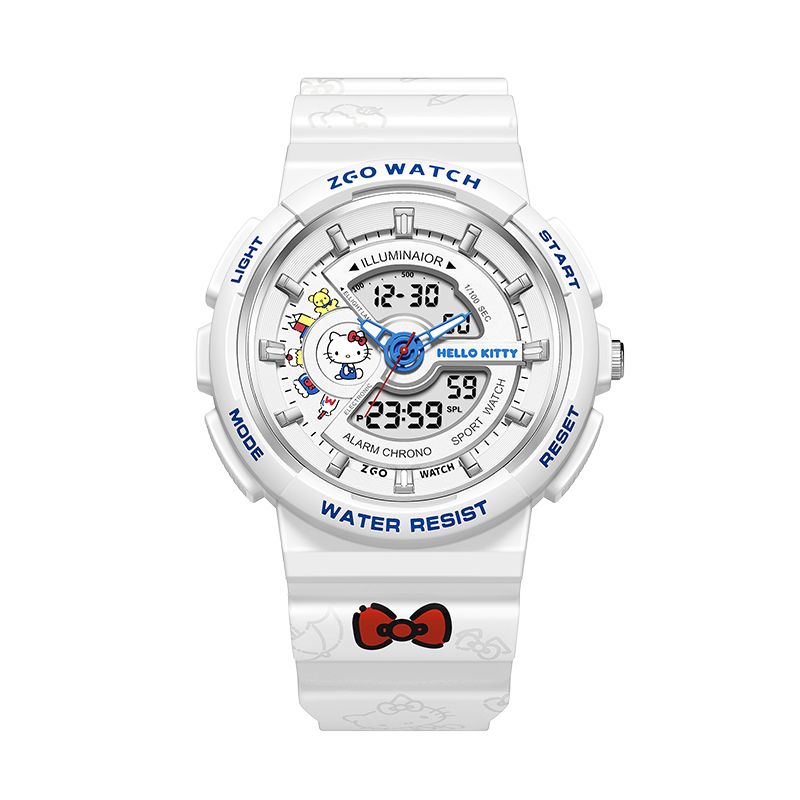 Hello Kitty Girls' Student Sports Watch Electronic Watch for Primary and Middle School Students Birthday Children's Day Gift for Girls