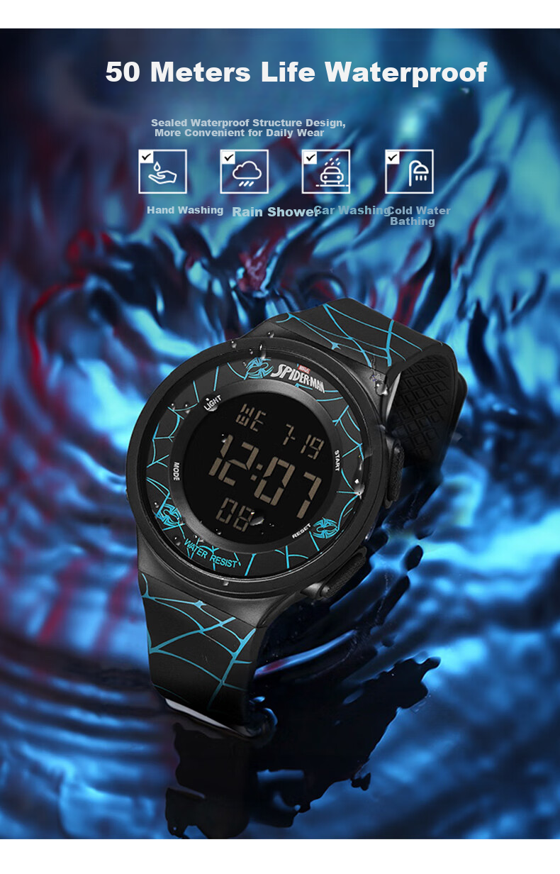 Disney Boys' Watch Student Teen Schoolboy Middle High School Calendar Luminous Waterproof 11