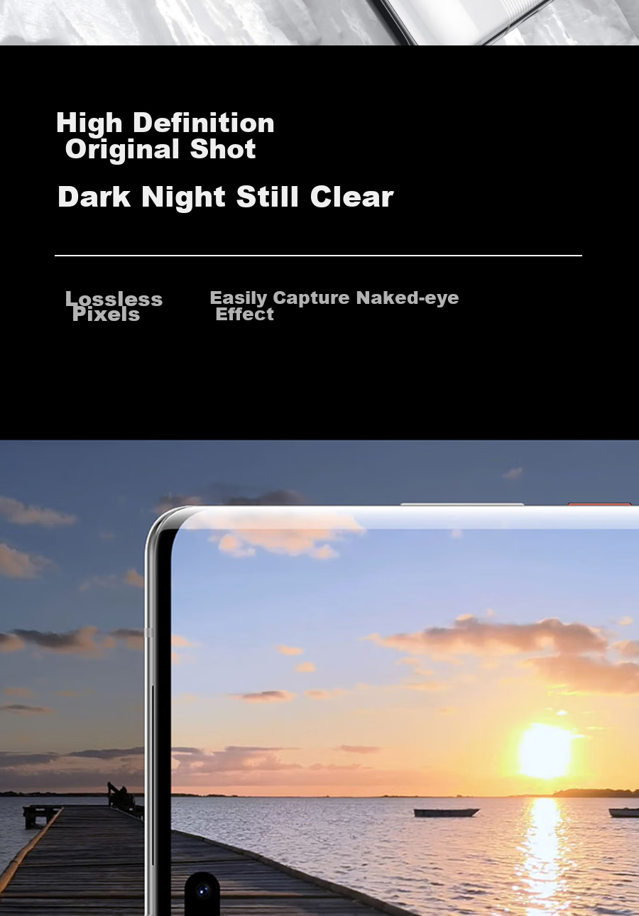 ESCASE Huawei Mate40 RS Porsche Design Phone Camera Lens Film Full Coverage Tempered Glass Rear Camera Protective Film, Flexible Curved Edge Real Glass Anti-Scratch Hardened Glass Film, High Definitio 7