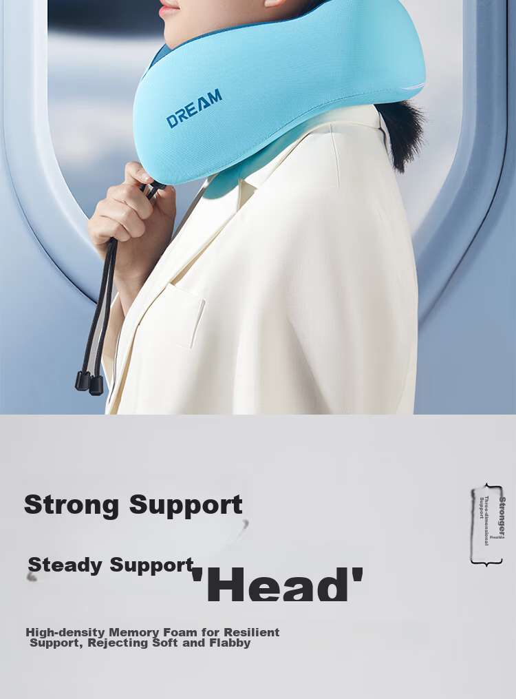 Buleishen Car U-Shaped Neck Pillow, Cervical Pillow, Memory Foam Neck Support Pillow for Driving And Travel 8