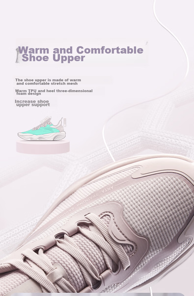 ANTA Milk Candy Jump Rope Shoes | Zhang Yufei's Training Shoes for Women, Soft Sole, Breathable, Lightweight, Shock-Absorbing, Training Shoes, Sneakers 12