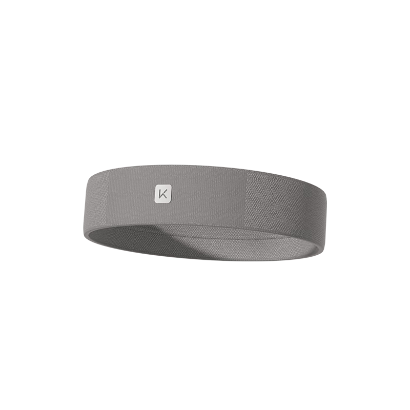 Keep Sports Sweatband for Women, Sweat-Absorbing Running Headband, Yoga Headscarf, Fitness Headband for Men, Lead Foil Gray