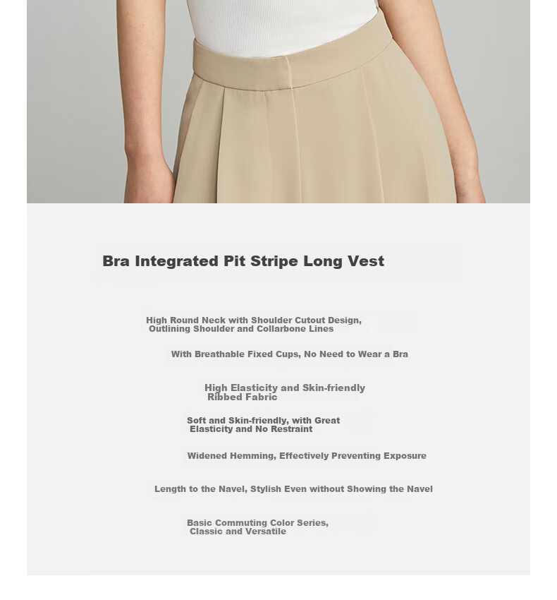 TINGE White Camisole Tank Top for Women, Thin Style with Built-In Bra Pads, Inner Wear Or Outer Wear Top 2