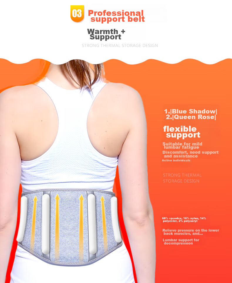 Bejirog Lumbar Support Belt for Herniated Disc, Middle-Aged And Elderly Sleep Aid, Unisex Thickened M Size 8