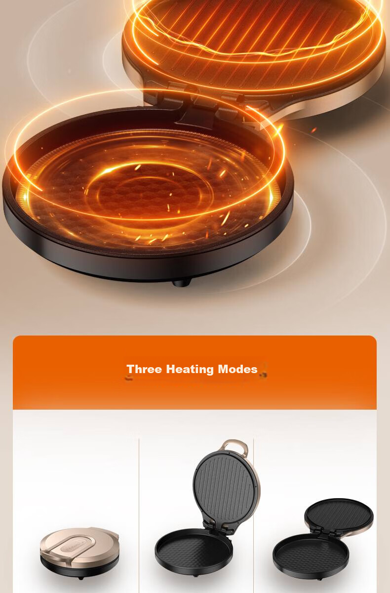 Joyoung ZMD Safe Series Electric Griddle 25mm Deep Grill 1500W High Power 30cm Large Baking Pan Double-Sided Heating Multifunctional Grill JK30-GK658 10