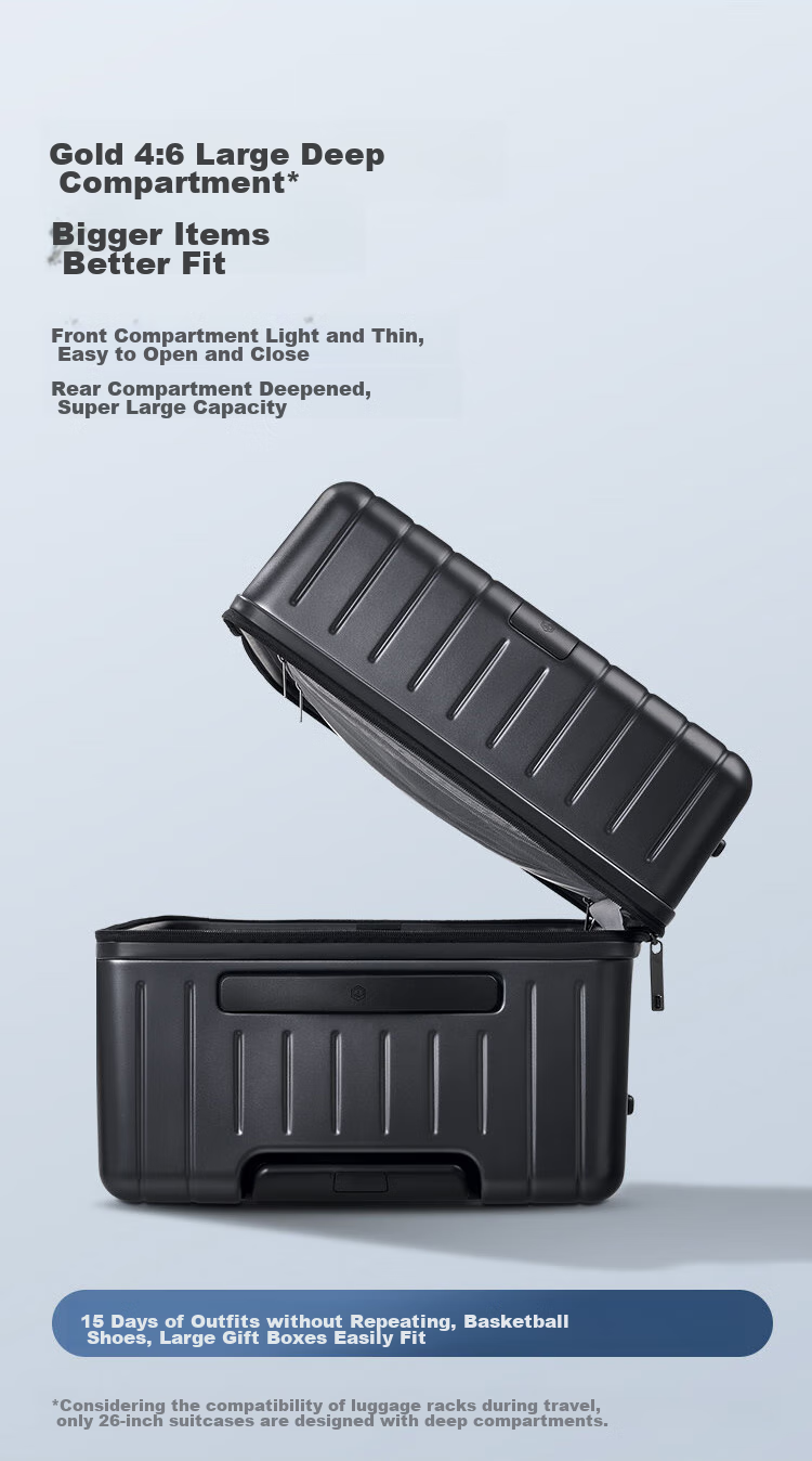 JD Original German PC Large Capacity Suitcase for Men And Women, Carry-On Luggage, Travel Case, Cloud White, 20 Inches 10