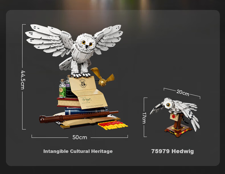 LEGO Building Blocks 76391 Hogwarts Classic Collection, Harry Potter Hedwig D2C Limited Edition, Home Decoratio 4