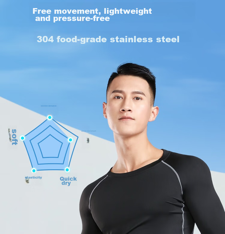Fandimu Sports Set for Men, Three-Piece Fitness Outfit, Tight-Fitting Shirt for Running, Basketball, Badminton, Quick-Drying Breathable Weight Loss Wear 6