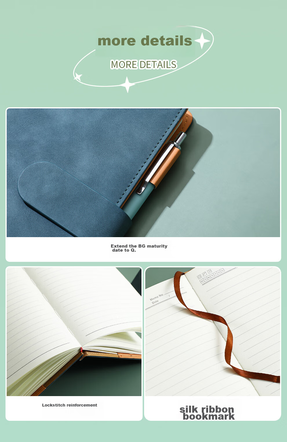 Faramon Notebook, B5 Size, Simple Clasp Design, Thickened, for Notes, Business Meetings, Office Supplies, Diary, B5-Blue 10