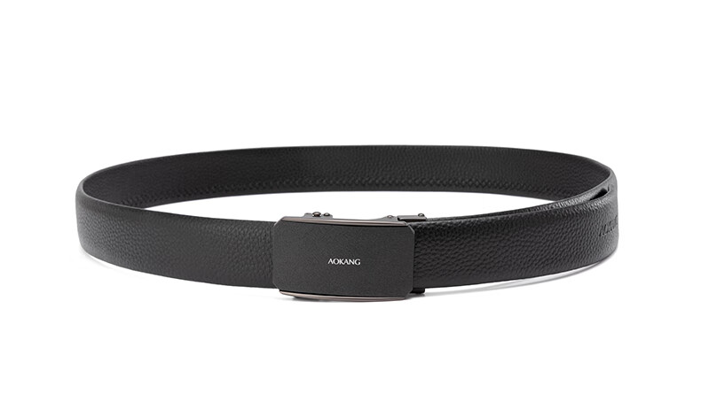 Aokang Men's Automatic Buckle Belt, Top-Grain Leather Waistband Gift Box, Birthday Present for Husband 12