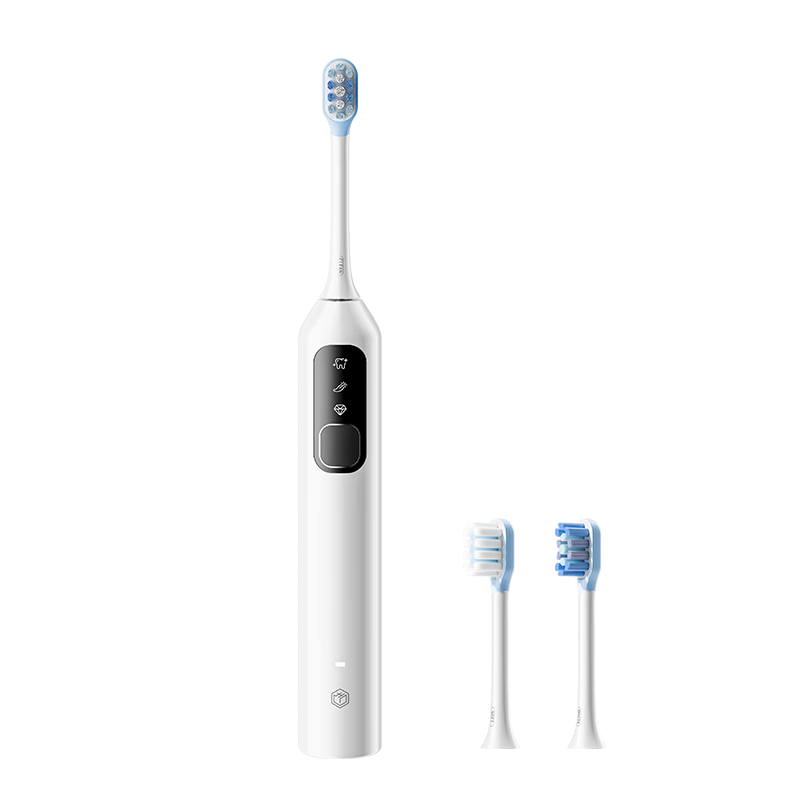 JD Original [Mid-Autumn Festival Gift] Servo Vibration JZ9 Bright Moon White Electric Toothbrush, 60° Wide Oscillation Range, 120-Day Long Battery Life, Gum Protection, Sensitive Teeth Care, Deep Cleaning Sonic Tooth Whitening, Gift for Boyfriend