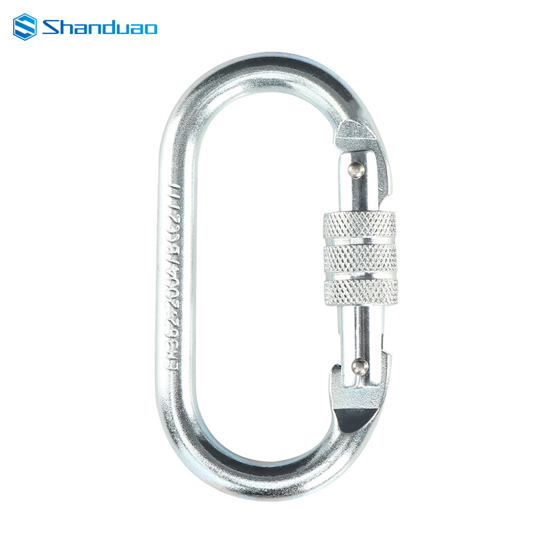 SHANDUAO O-Ring Hook Threaded Steel Lock Safety Buckle Main Lock Spring Buckle Safety Hook AD-WJ012