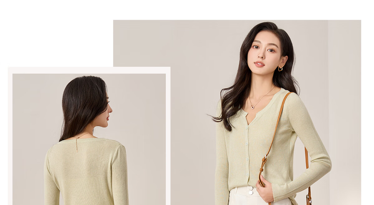 Chushen Women's Basic Versatile Solid Color Lightweight Knit Cardigan Sweater for Layering Or Outer Wear S13QZ1235 18