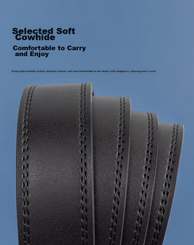 Aokang Men's Leather Belt, Business Pin Buckle Waistband, Casual Trouser Belt, Birthday Gift for Husband 8