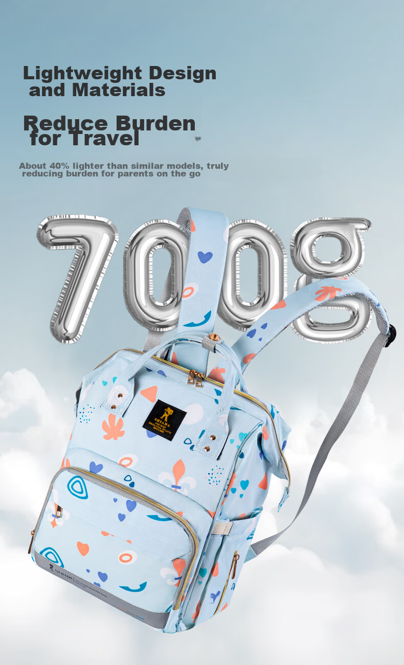 Xinandai Mommy Bag, Work And Travel Backpack, Multifunctional Large Capacity Maternity Bag, Fashionable Handheld Backpack 9