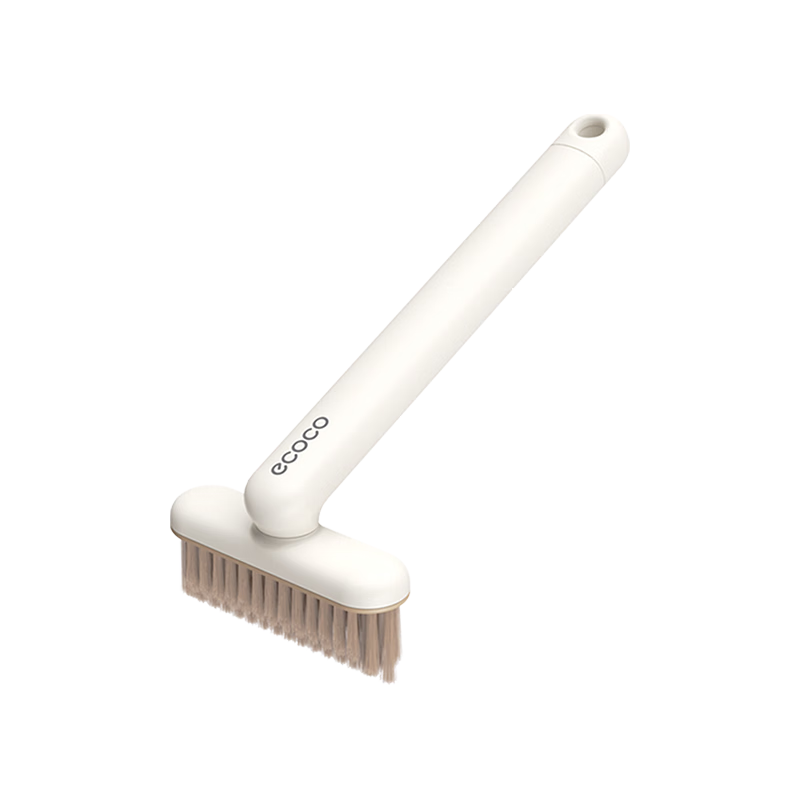 Ecoco Multi-Functional No-Gap Gap Brush, Hard Bristle Bathroom Floor Rotating Small Brush, Tile Cleaning Brush E24027 Yellow