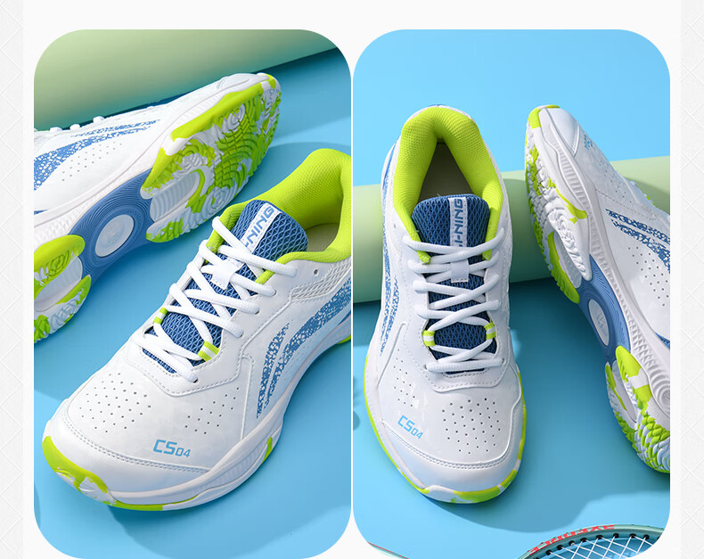 Li-Ning Badminton Shoes for Men And Women, Professional Sports Footwear, Non-Slip, Shock-Absorbing, Breathable, Comfortable, Quick Start, Size 38 13