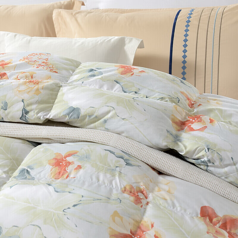 Fuanna 95% White Goose Down Quilt Winter Duvet Double Layer 2-in-1 Comforter 203x229cm
