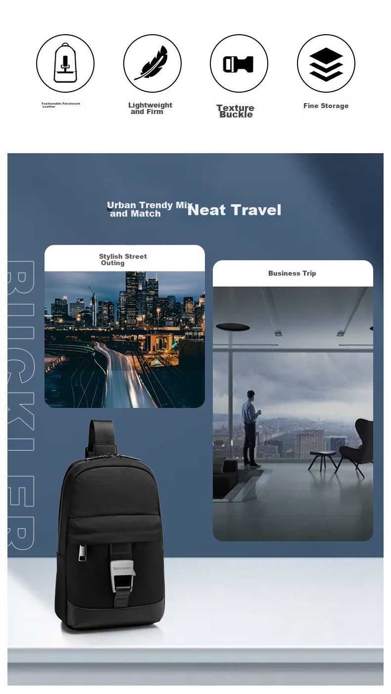 Xinxiuli Shoulder Bag for Men, Business Crossbody Bag, Fashionable Sports Casual Backpack, Birthday Gift for Men NW5 3