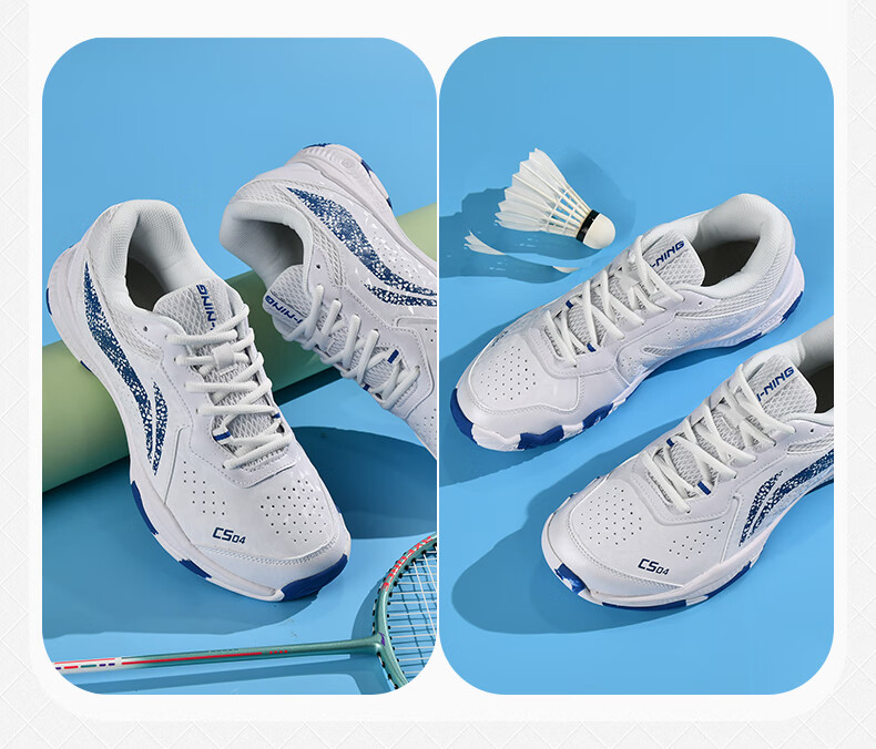 Li-Ning Badminton Shoes for Men And Women, Professional Sports Footwear, Non-Slip, Shock-Absorbing, Breathable, Comfortable, Quick Start, Size 38 17