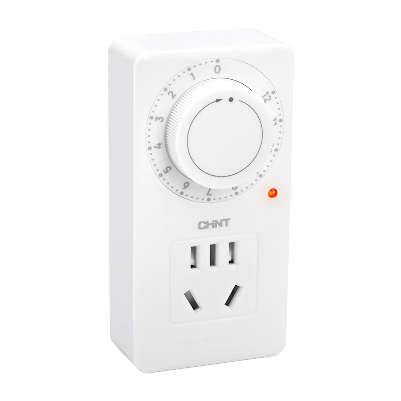 CHINT NEA6-61110 Timer Socket/Timer Switch Timer Power Strip New National Standard Electric Vehicle Overcharge Protection Power-saving Socket Seven-hole 12-hour Mechanical Timer