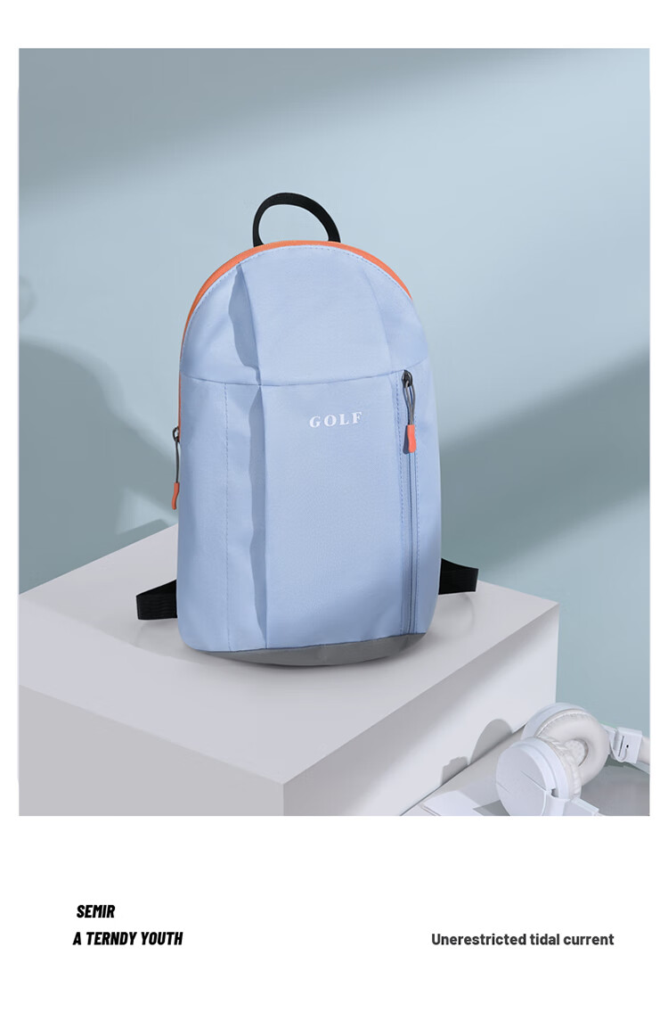 GOLF Backpack for Men And Women, Casual IPad Bag, Sports Outdoor Mini Travel Hiking Bag, Student And Children's Schoolbag 19