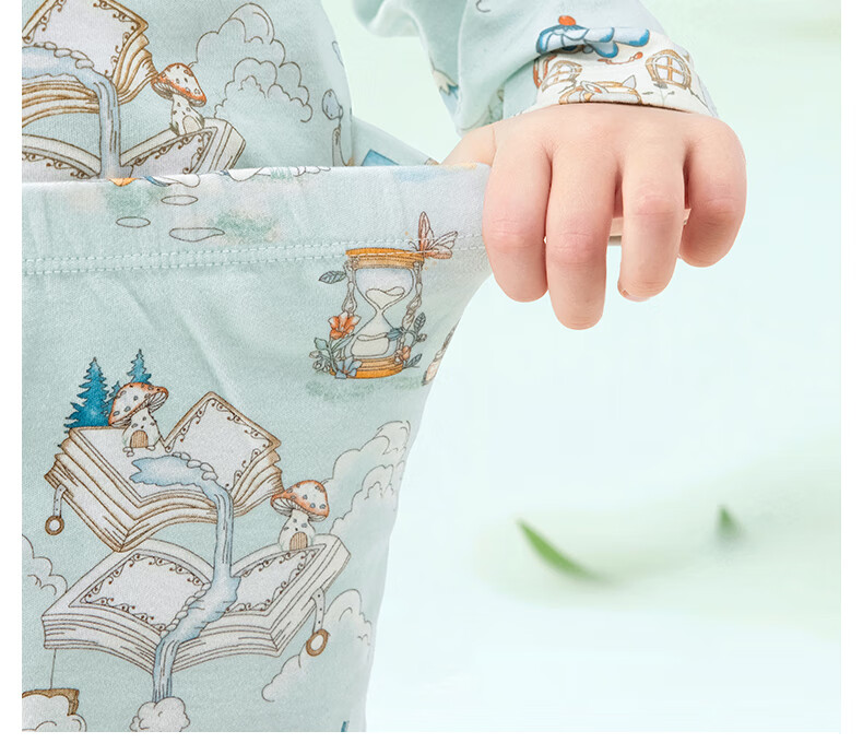 Beitaisi Children's Home Wear Set, Spring And Autumn Stylish New Design, Baby Pajamas, Pure Cotton Clothes, Class A Seamless, for Boys And Girls 5