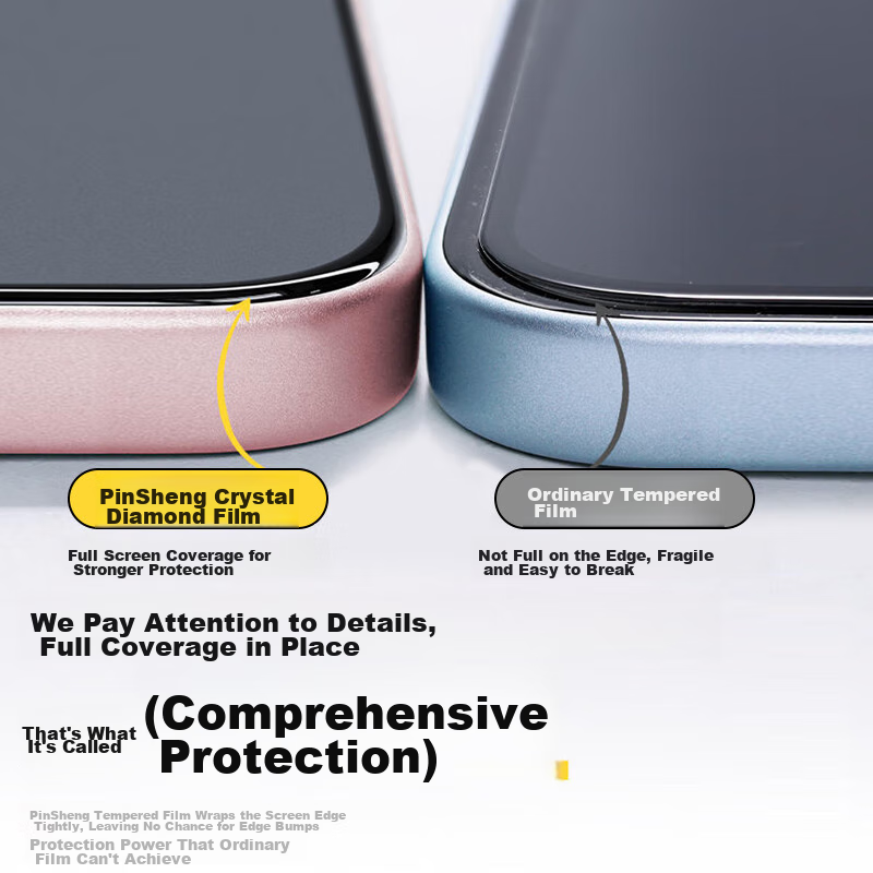 Защитное стекло PISEN для iPhone 16/15, прозрачное, полное покрытие экрана, 2 шт.