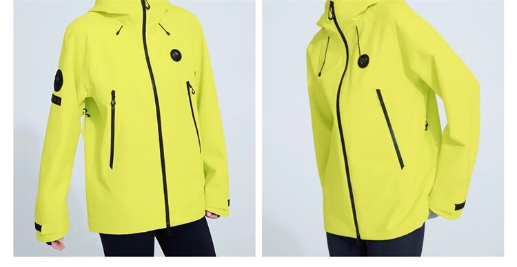 CAMEL Panda Single-Layer Windbreaker Jacket, Casual Windproof And Waterproof Outdoor Hiking Wear B113, Glacier Gray, XS 19