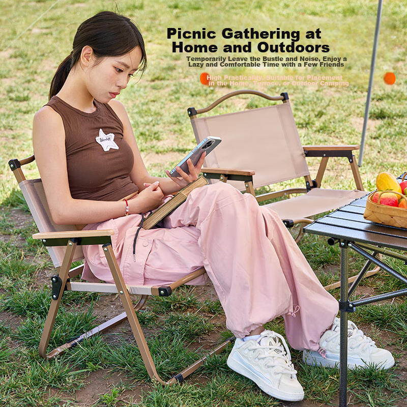 Suncojia Outdoor Portable Folding Chair, Kmitz Chair, Leisure Chair, Outdoor Fishing Chair, Travel Folding Chair