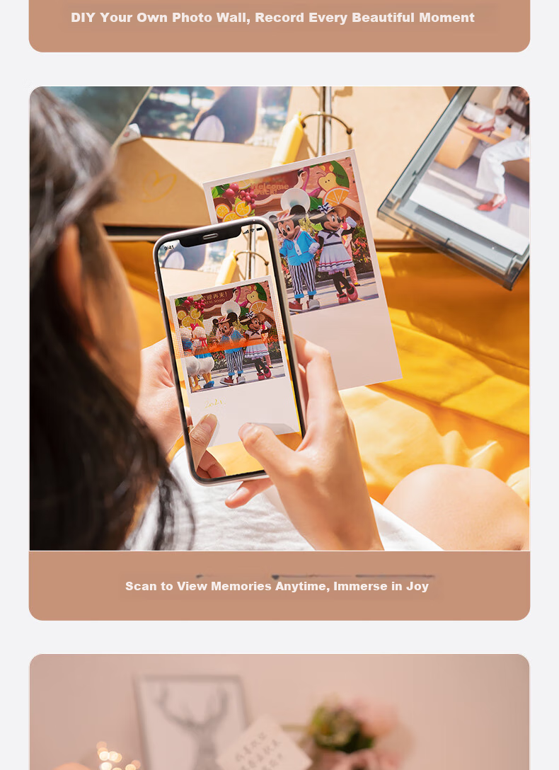 Jiyin N2 Wireless Home Photo Printer Color Printing Power Edition Automatic Laminating High Definition Supports 3-inch/6-inch Instant Photo Printer 18