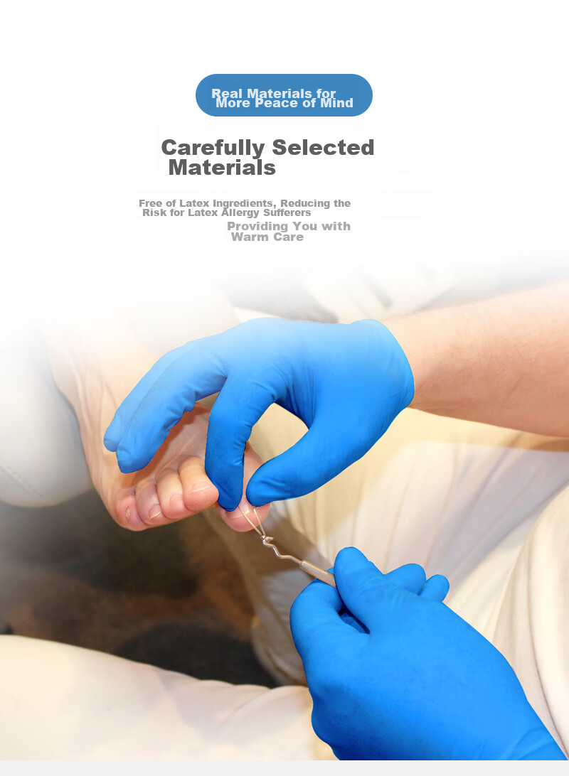 SI&MOOS Disposable Nitrile Gloves, Thickened And Durable, 100 Pieces, Black N908BK, Large Size L 6