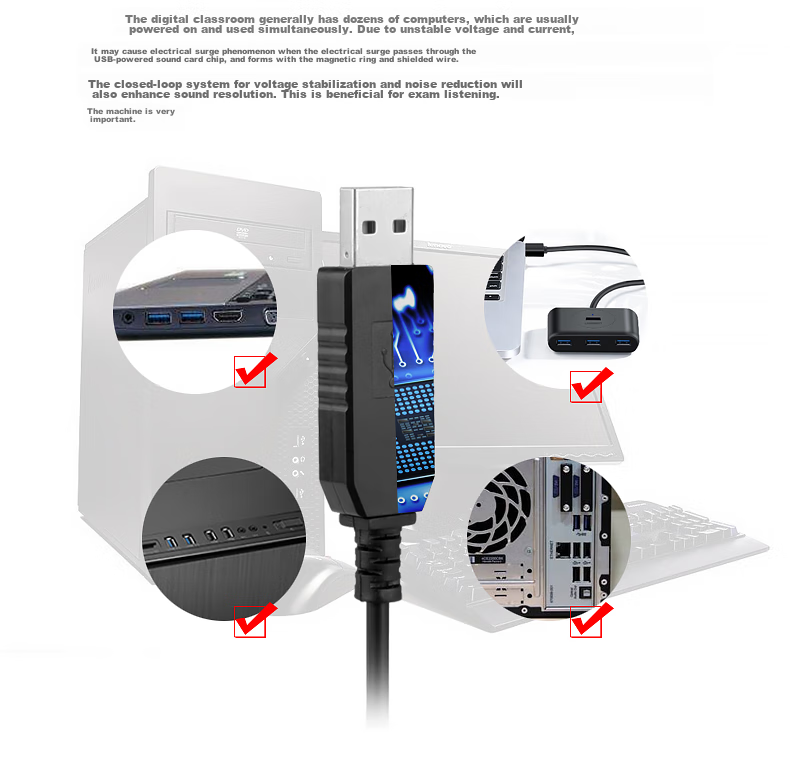 DANYIN D9000 English Speaking And Listening Test Headset Computer Earphones for Human-Computer Dialogue, College Entrance Exam, Wired with Microphone, Online Class Noise Reduction Recording 3.5mm Dual Plug 7