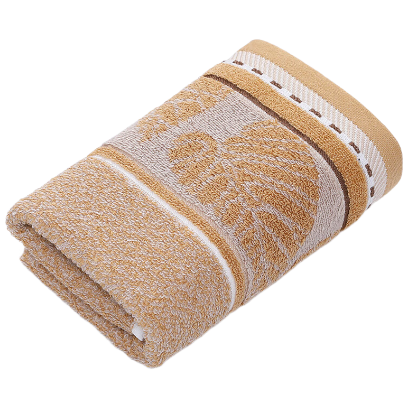 KING SHORE Towel Home Textile A-Class Pure Cotton Absorbent Sports Face Towel, Brown Series, 70*34cm/piece