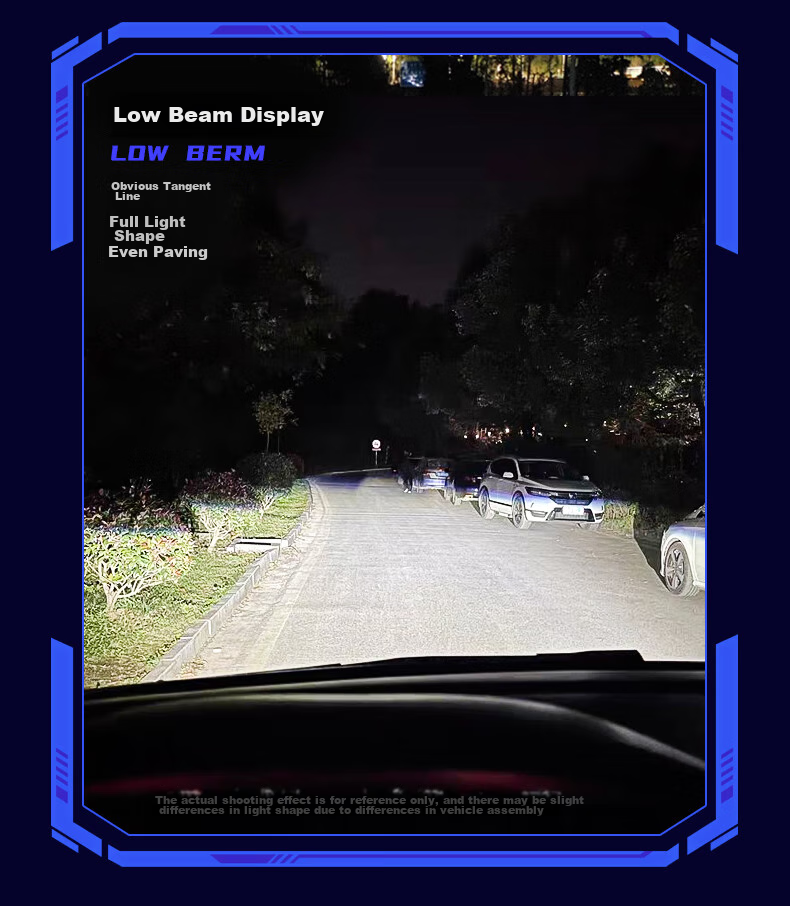 Baoxiang Car LED Headlights, LED Car Lights, H7 Bulbs, Automotive LED Bulbs, 6000K, Low Beam/high Beam/combined Low And High Beam 5