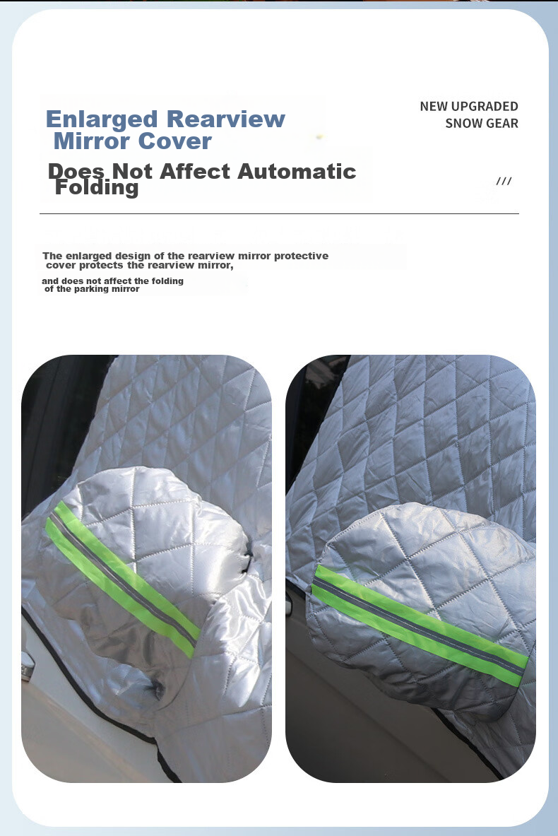 Huashi Car Windshield Sunshade, Heat Insulation Umbrella, Sun Protection Panel, All-Season Use, Anti-Freeze Half Cover 6