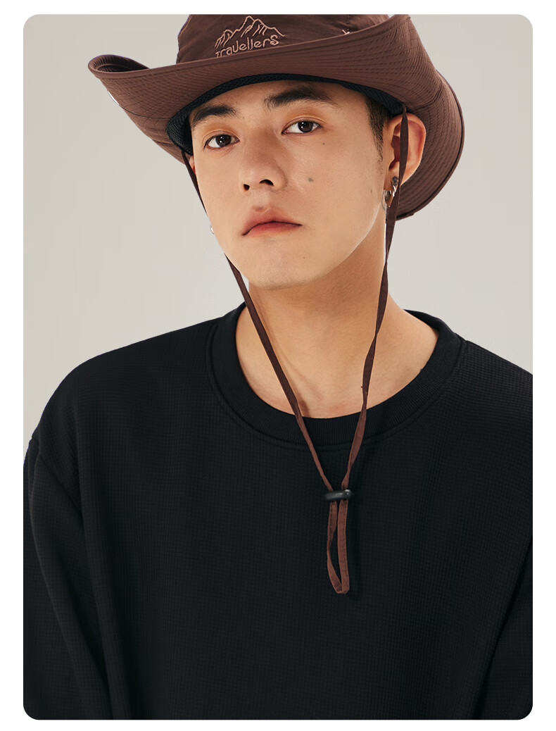 Baleno Waffle Knit Sweatshirt for Men, Spring Student Trendy Cartoon Long-Sleeve Jacket, Round Neck Couple's Oversized Pullover Top 12