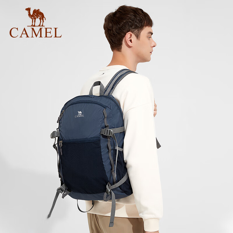 CAMEL Outdoor Sports Hiking Backpack, Ultra-Light, for Men And Women, Cycling, Trekking, Off-Road, Waterproof, A1W3B5127, Black