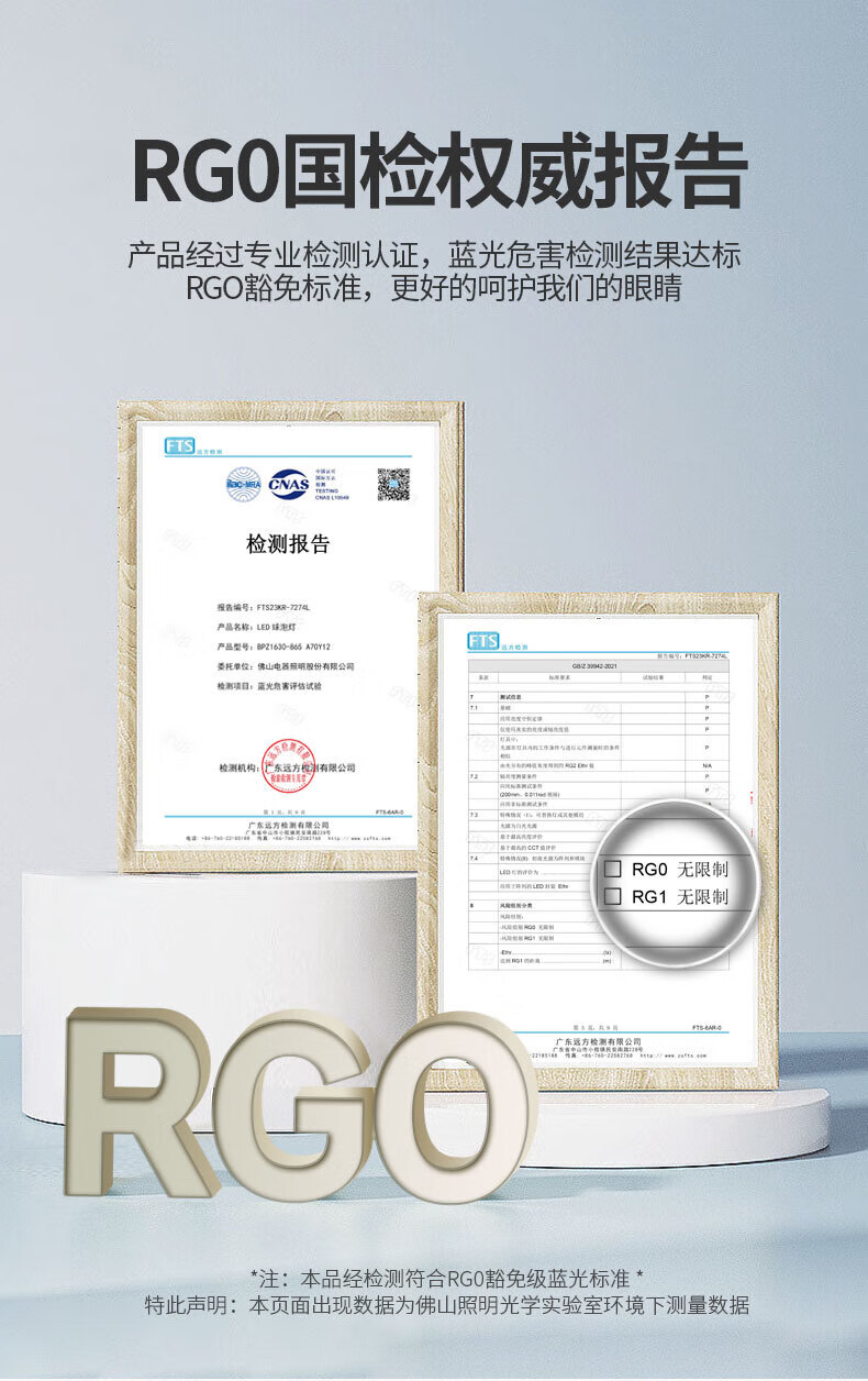 Foshan Lighting (FSL) LED Bulb, Ultra-Bright Energy-Saving Light Source, Flicker-Free RG0 Exempt-Grade Blue Light, First-Class Energy Efficiency Globe Bulb E27 Screw Base, 15W Warm White Light, Mingyao Series 1