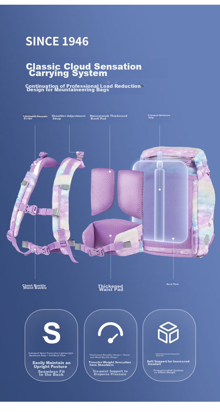 Beckmann Norwegian Primary School Spine-Protecting Backpack, Large Capacity, Stylish, Load-Reducing, for Boys And Girls in Grades 4-6, Children's Backpack 7