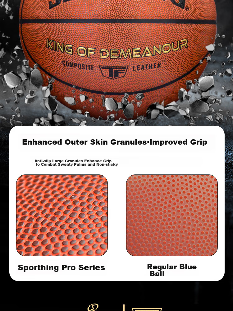 SPALDING Basketball TF Series Size 5 PU Children's Youth Competition Indoor And Outdoor Dual-Use Wear-Resistant Ball 77-176Y5 9