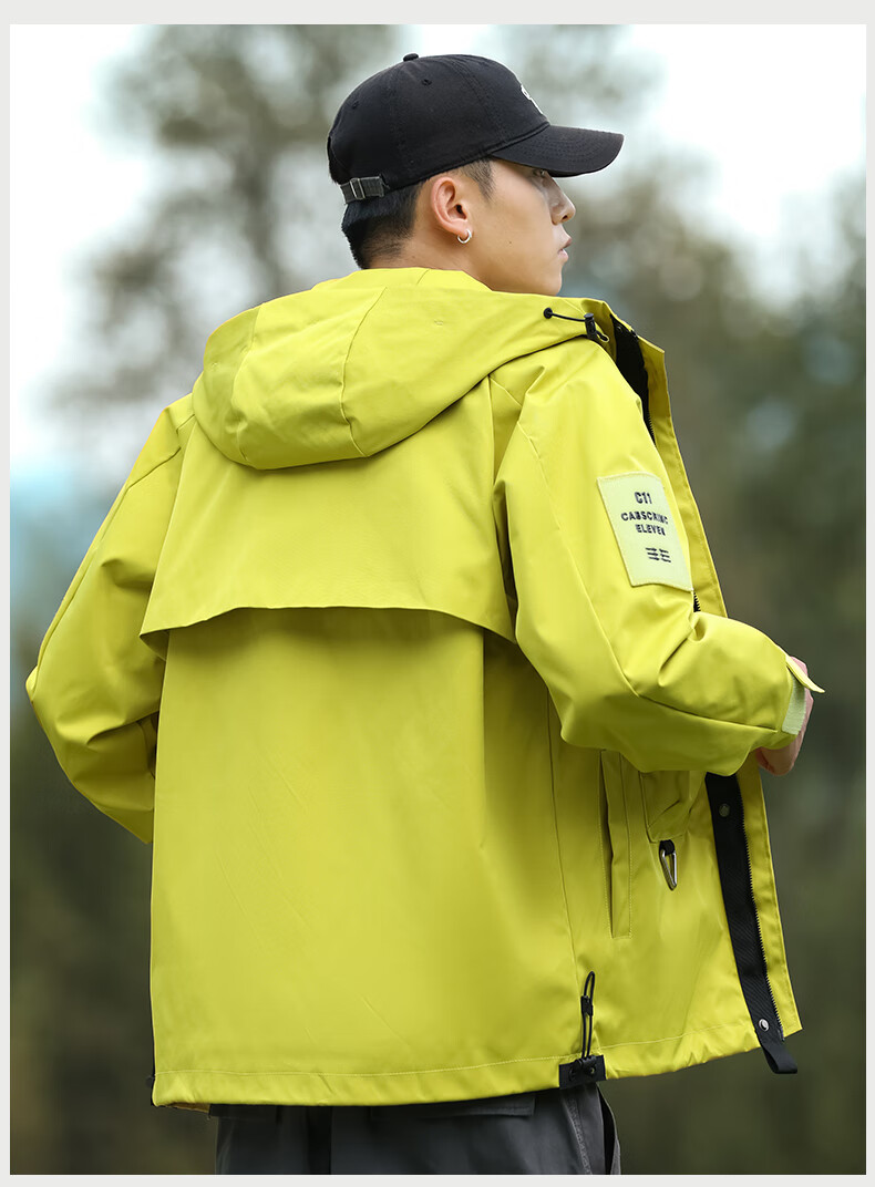 EASTERN CAMEL Couple's Workwear Jacket for Men And Women, Outdoor Sports Hiking Camping Large Pocket Functional Windproof Coat 12