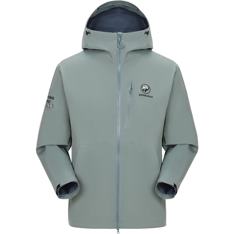 CAMEL Waterproof Breathable Hardshell Hiking Sports Single-Layer Windbreaker Men's Jacket A15BA6LB115 Mountain Blue XL