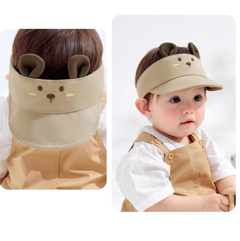 Niduoxiong Children's Sun Protection Hat, Visor Cap for Boys And Girls, Breathable Baby Hat, Sun Hat, UV Protectio 16