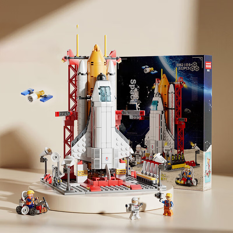 Конструктор LEAIXIANG Детский центр запуска ракеты, космические блоки LEGO, сборная игрушка для детей 6-12 лет, подарок на Новый год для мальчиков и девочек