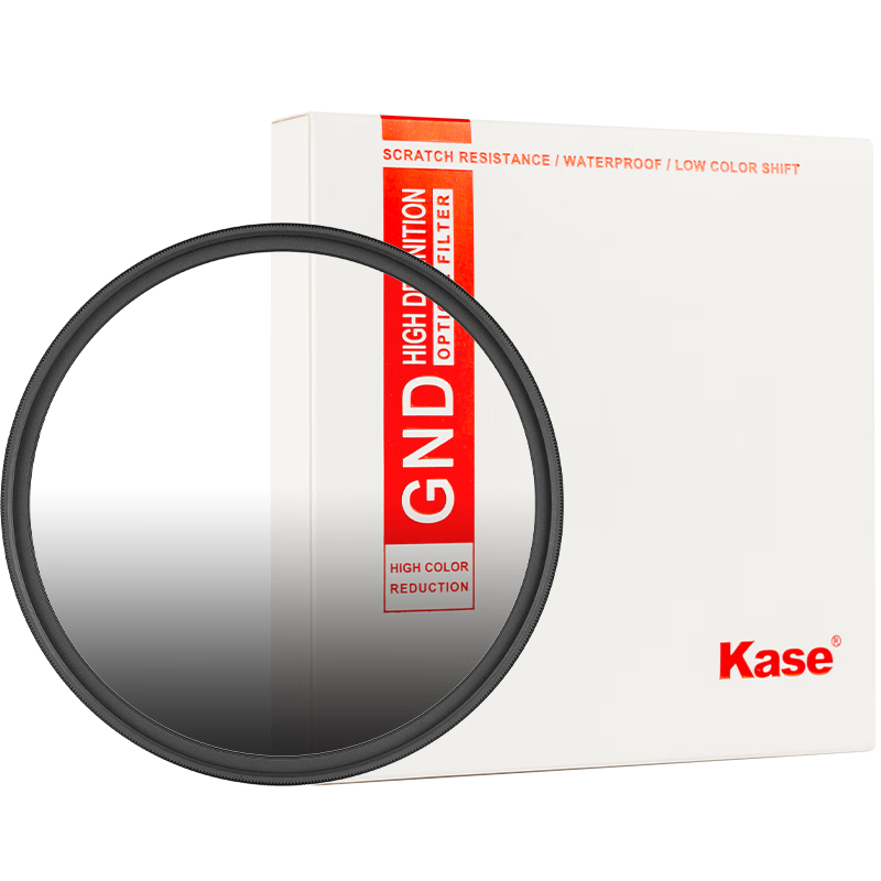Kase Gradient Filter GND1.2 82mm, Gray Soft Gradient Filter, Multi-Coated Glass, Sunrise And Sunset Photography, Balance Light Ratio Filter